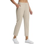 Seamaid Women's Golf Pants with Deep Pockets 7/8 Stretch Athletic Travel Pants for Casual Lounge
