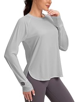 Women's Sun Shirts UPF 50+ Long Sleeve Uv Protection Shirts Lightweight Quick Dry SPF Clothing Outdoor Hiking Tops